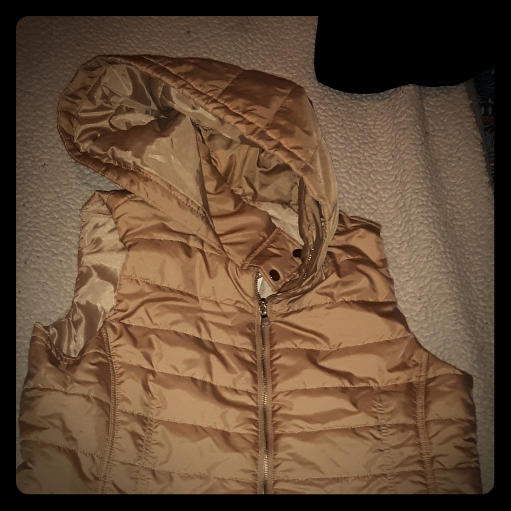NWT NY&C hooded pruffer vest